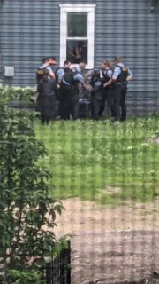 police arrest behind my house in north Minneapolis, 2024 June 05